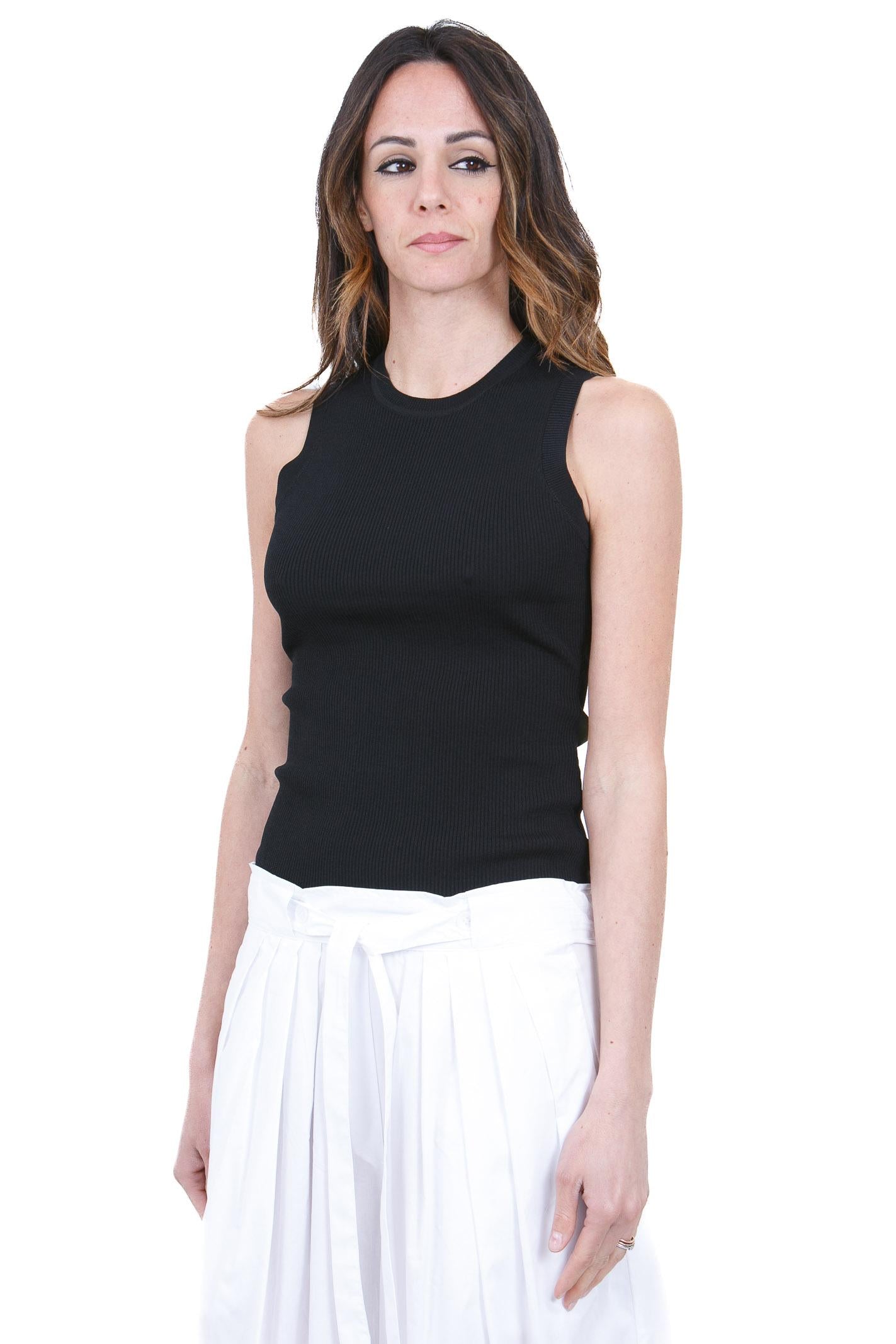 MANILA GRACE  Canotte Nero Y504VU MA001 