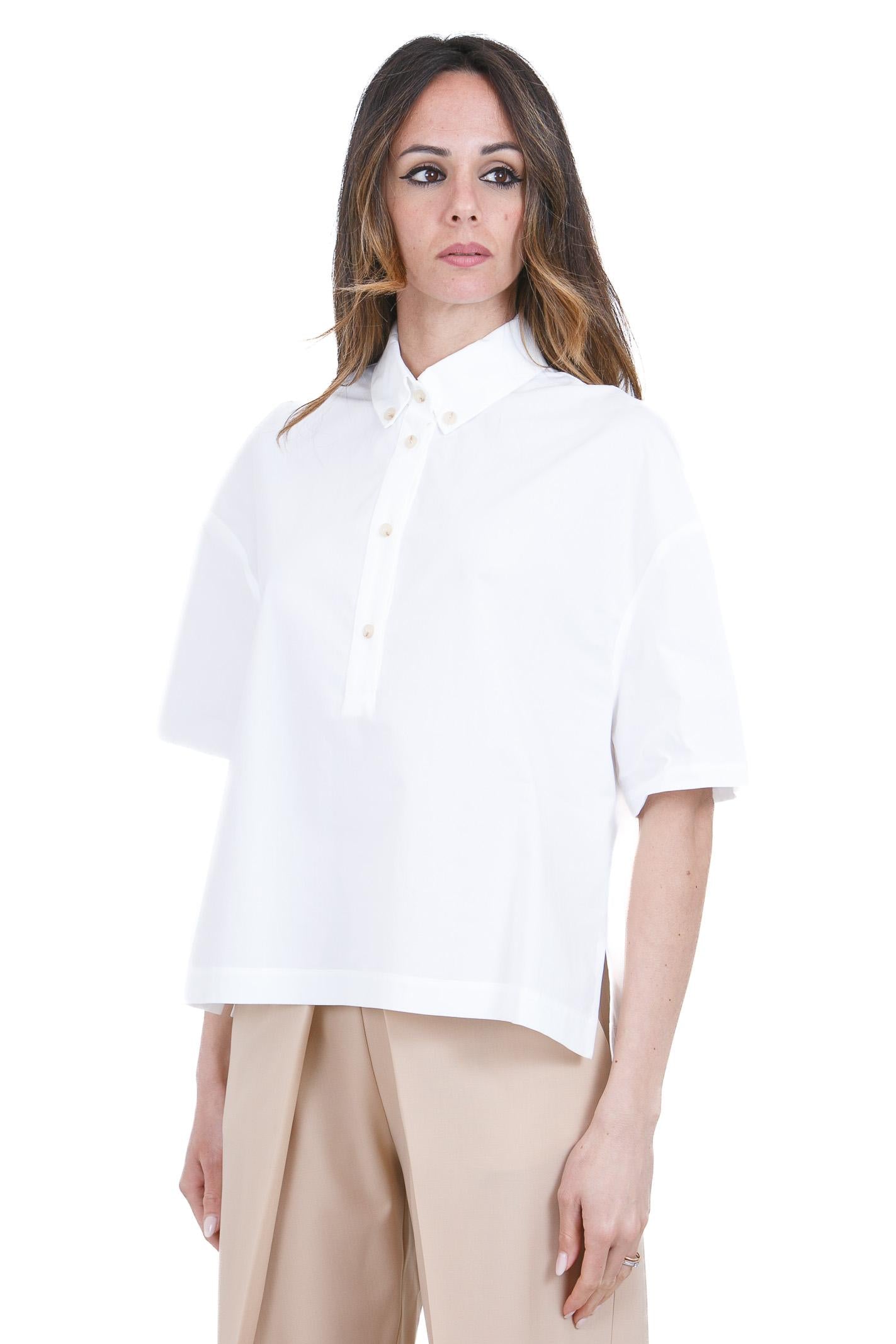ALYSI Camicia boxy con colletto classico a polo Camicie Bianco 116221-P6015 BI 