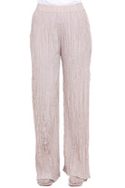 ALYSI Pantalone fluido wrinkle Pantaloni Cipria 216115-P6047 CP 