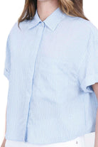DONDUP  Camicie Celeste DC490EF0161D002-RIGA 806 