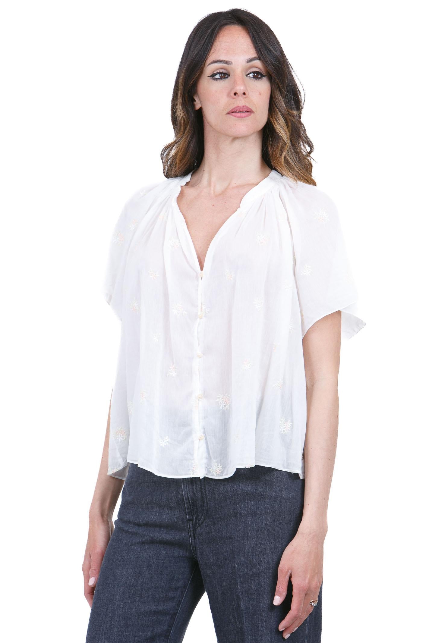 FORTE FORTE Camicia ricamo Bohemienne Camicie Ivory 14876MYSHIRT 022 