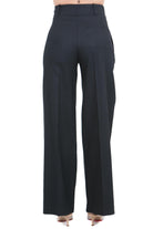 ALYSI Pantalone ampio in lino stretch Pantaloni Nero 116112-P6005 NE 