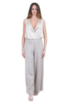 ALYSI Top incrociato in satin Top Petalo 116261-P6221 PTL 