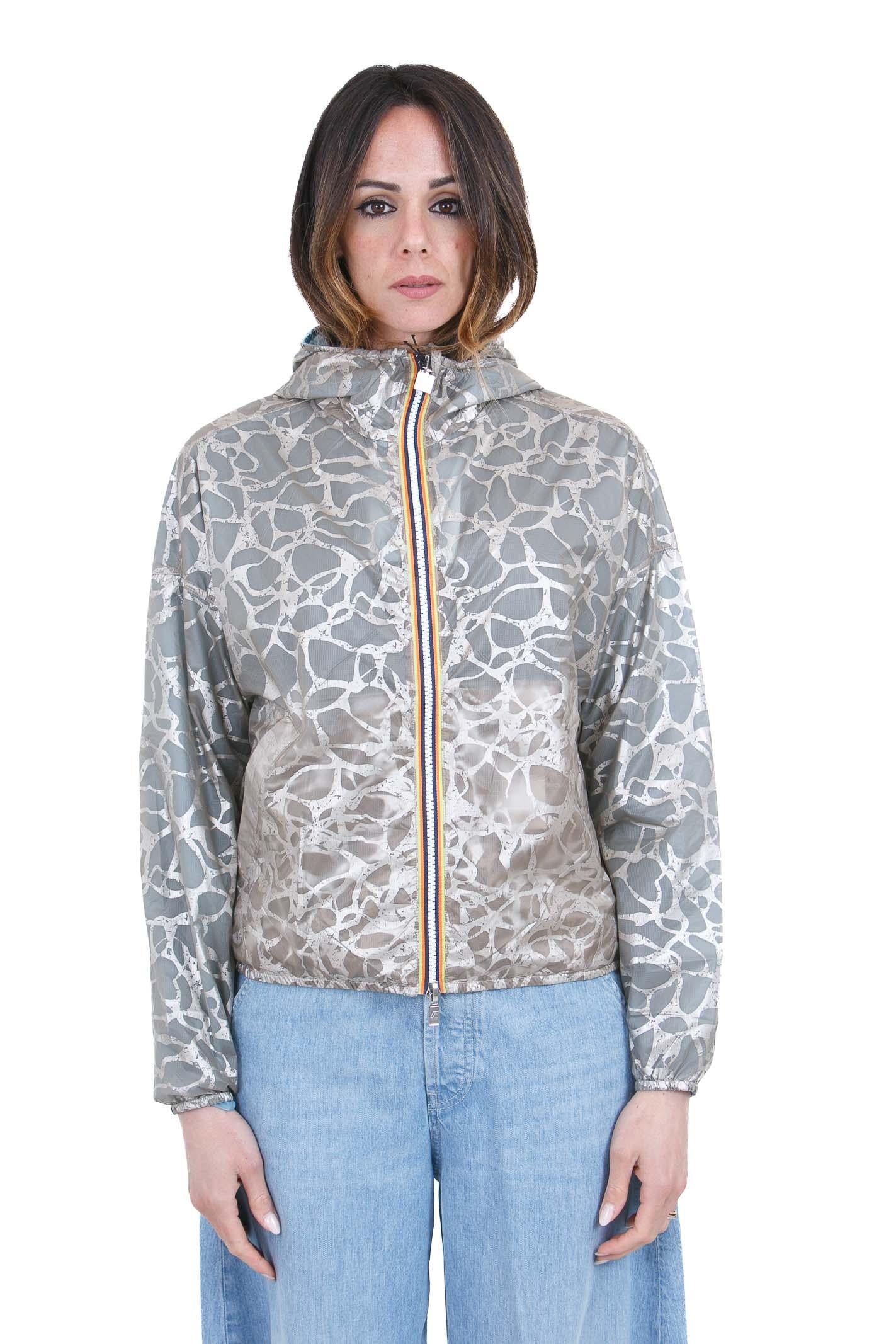 K-WAY Lauretta super light lami reversibile Giubbotti Beige/blu laminated LAURETTE-K7137JW C0R 