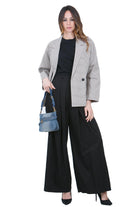 POMANDERE Pantalone palazzo con pinces Pantaloni Nero 261-7204-21618 999 