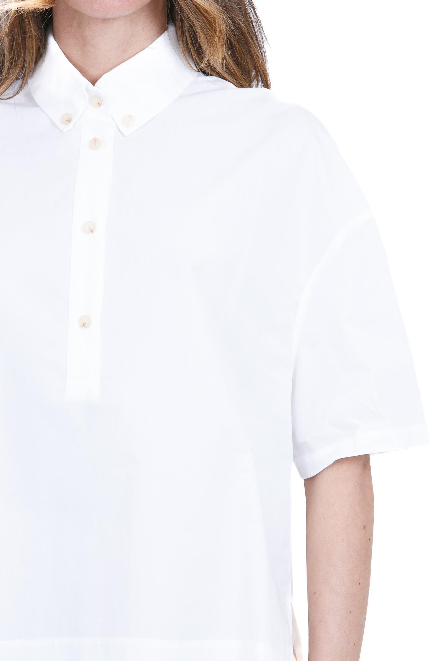 ALYSI Camicia boxy con colletto classico a polo Camicie Bianco 116221-P6015 BI 