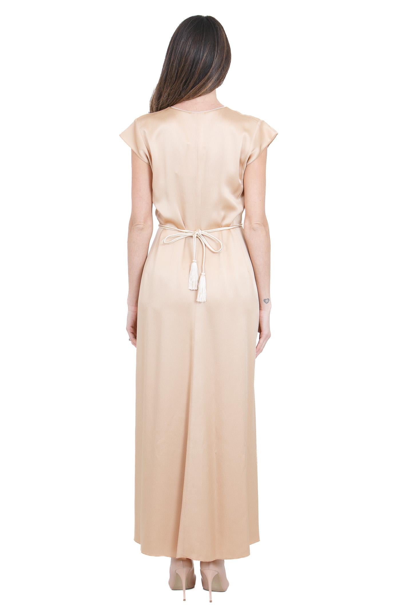 FORTE FORTE Abito lungo in satin Abiti Paglierino 14554MYDRESS 1012 