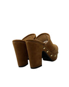 DUCCIO DEL DUCA Zoccolo con borchie Scarpe Cuoio DD10 377 VELUR 