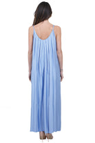 KAOS Abito Lungo in Satin Fluido Celeste Kaos Abiti Celeste SPJAR007 3002 