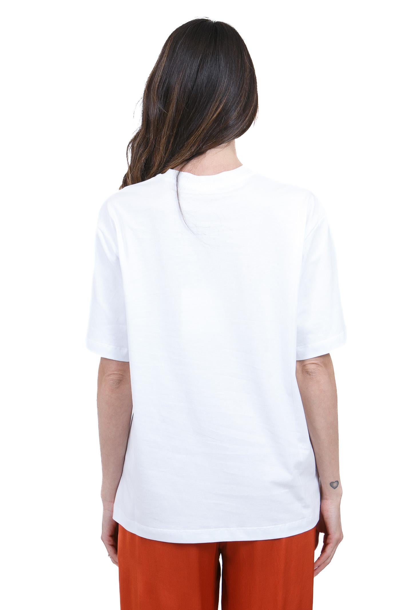 STELLA JEAN T-shirt girocollo con stampa T- Shirt Bianco T572 H013 