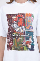 STELLA JEAN T-shirt girocollo con stampa T- Shirt Bianco T572 H013 