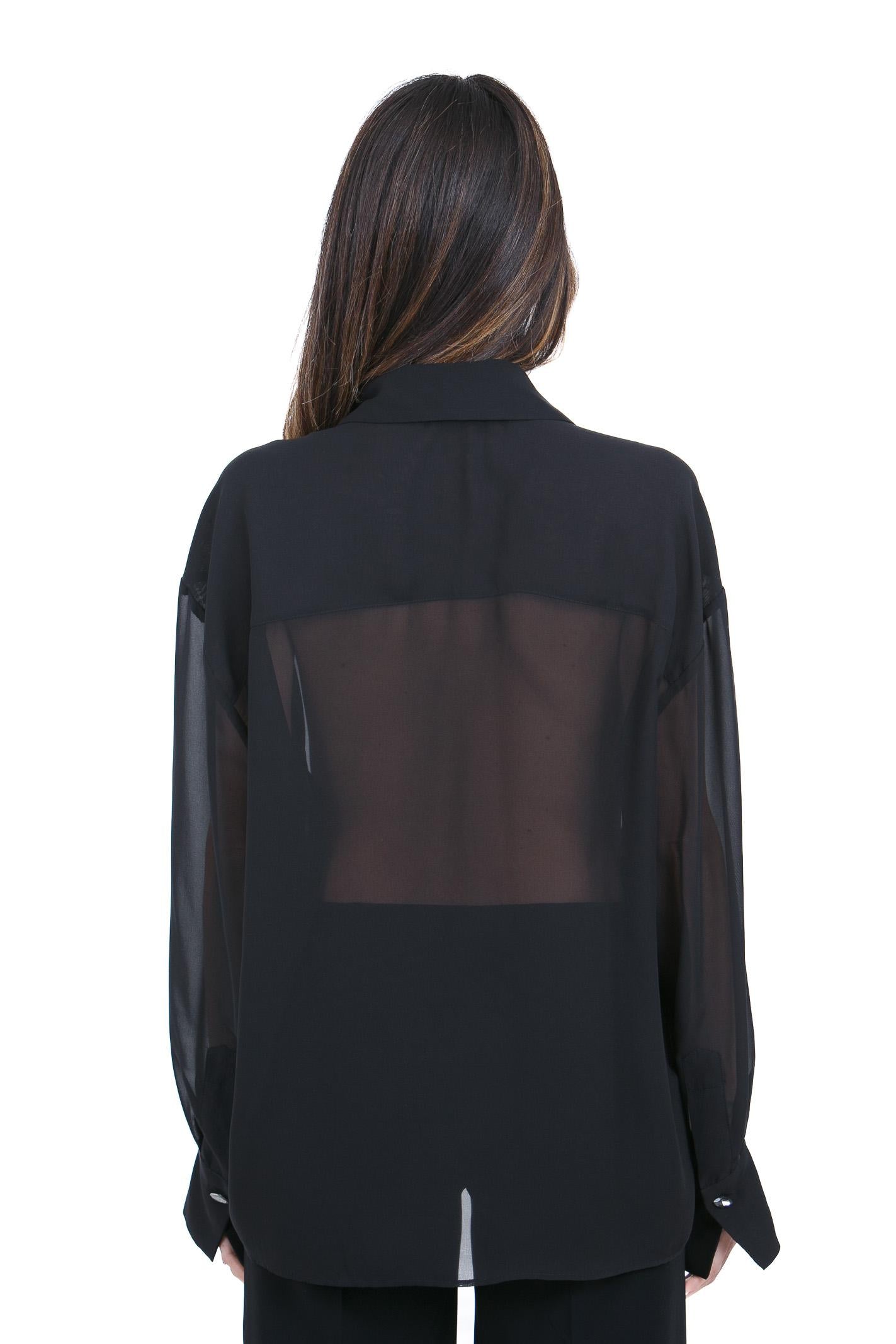 PINKO  Camicie Nero limousine ANANAS-106393-A35S Z99 