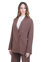 8PM Blazer Doppio Petto Oversize Blazer Cioccolato BERLINO-61K14 340 