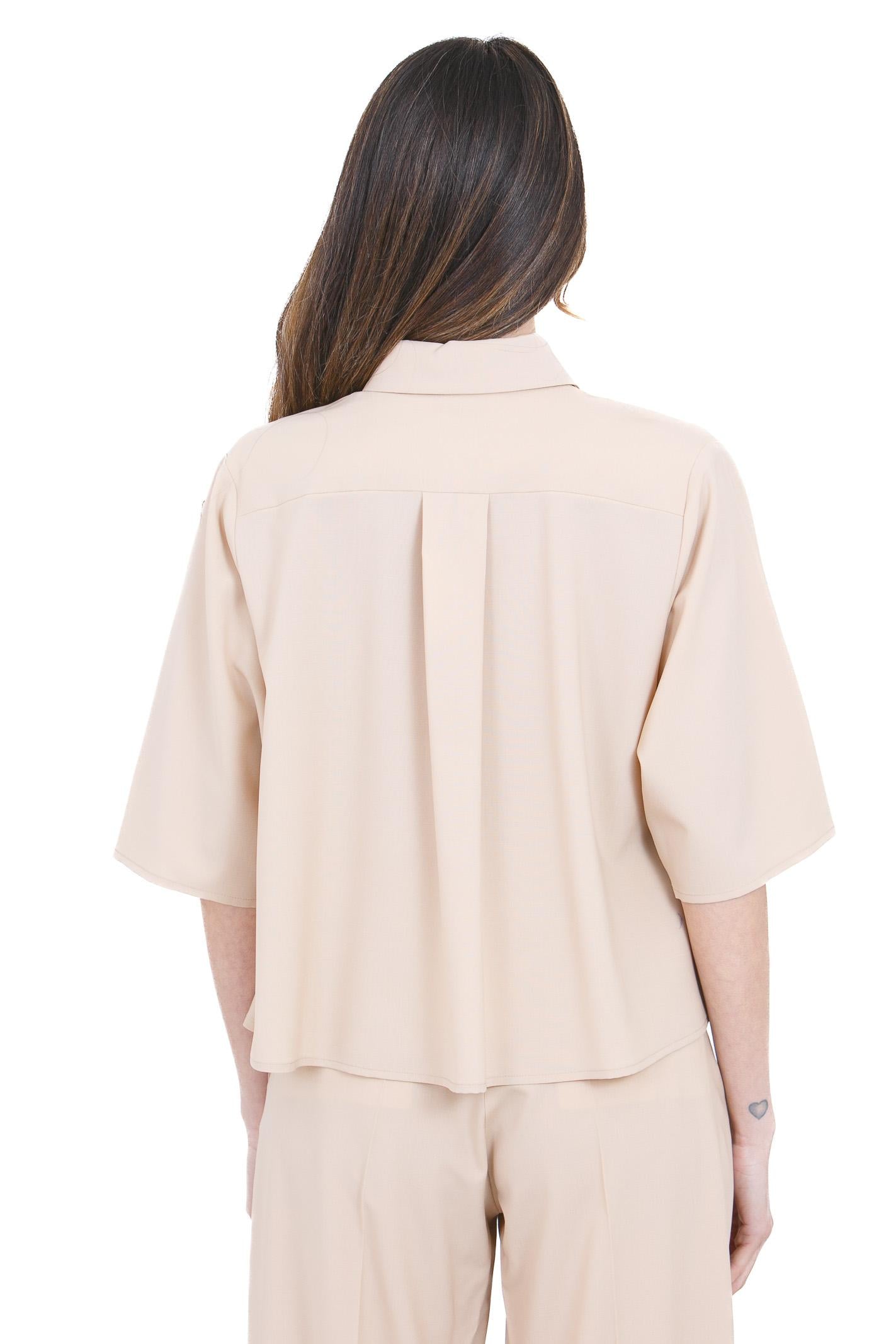 ALYSI Camicia boxy maniche ampie Camicie Pelle 116240-P6016 PELLE 