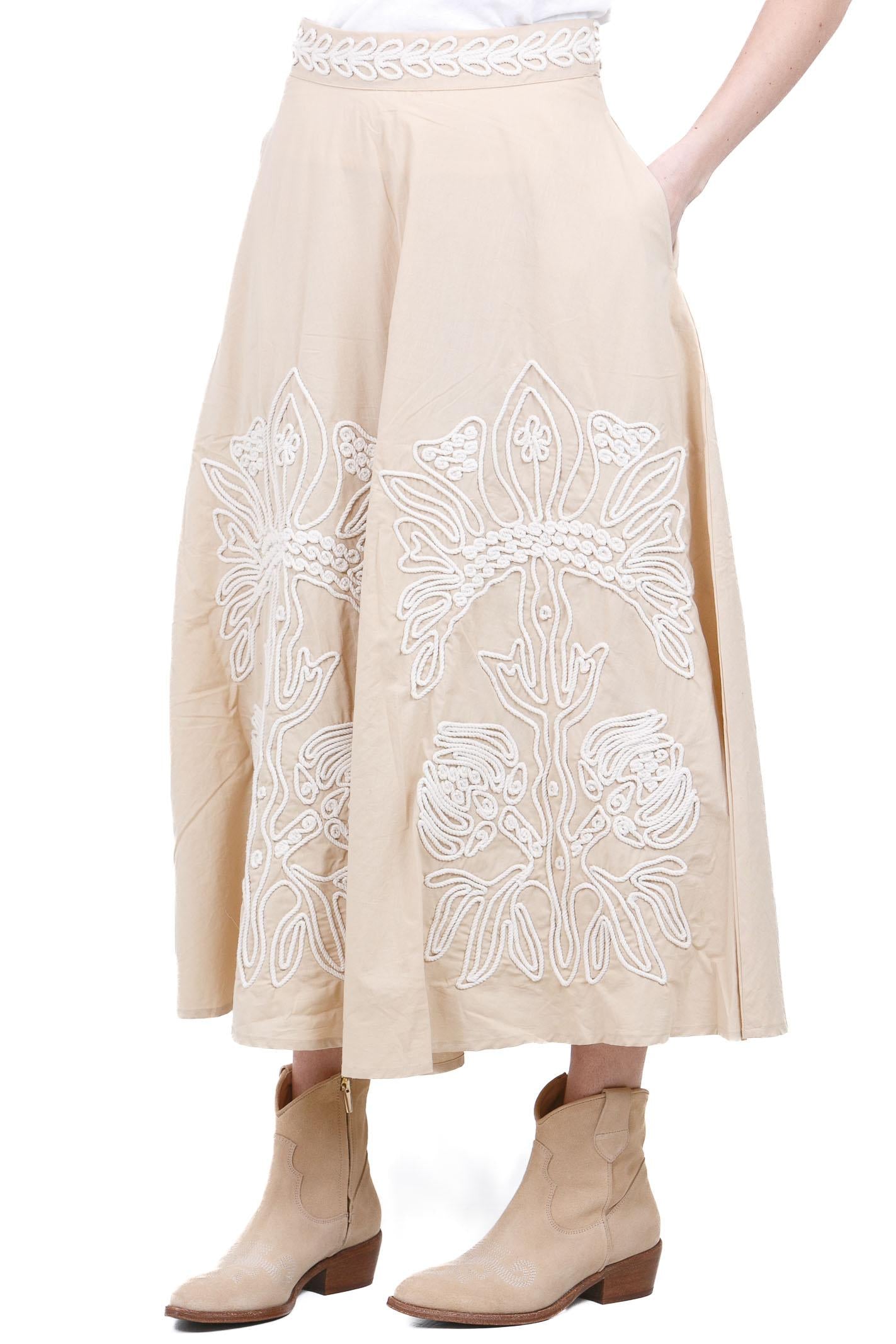 STELLA FOREST  Gonne Beige ALMA-E26JU017 BEIGE 