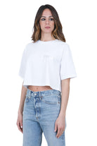 CYCLE T-shirt Ariel boxy fit con logo stampato T- Shirt White/silver ARIEL-362MC04 0144 
