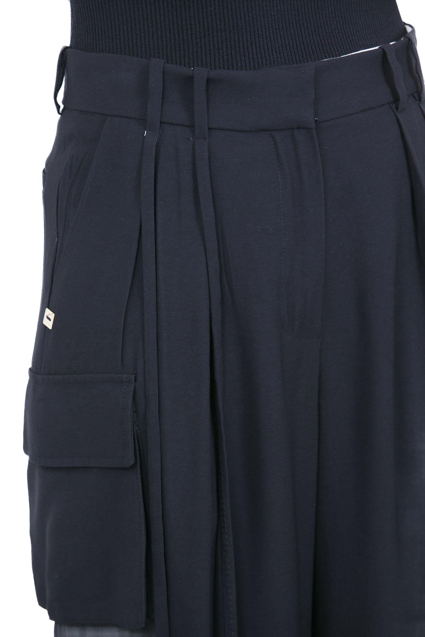 MANILA GRACE  Pantaloni Nero P204VU MA001 