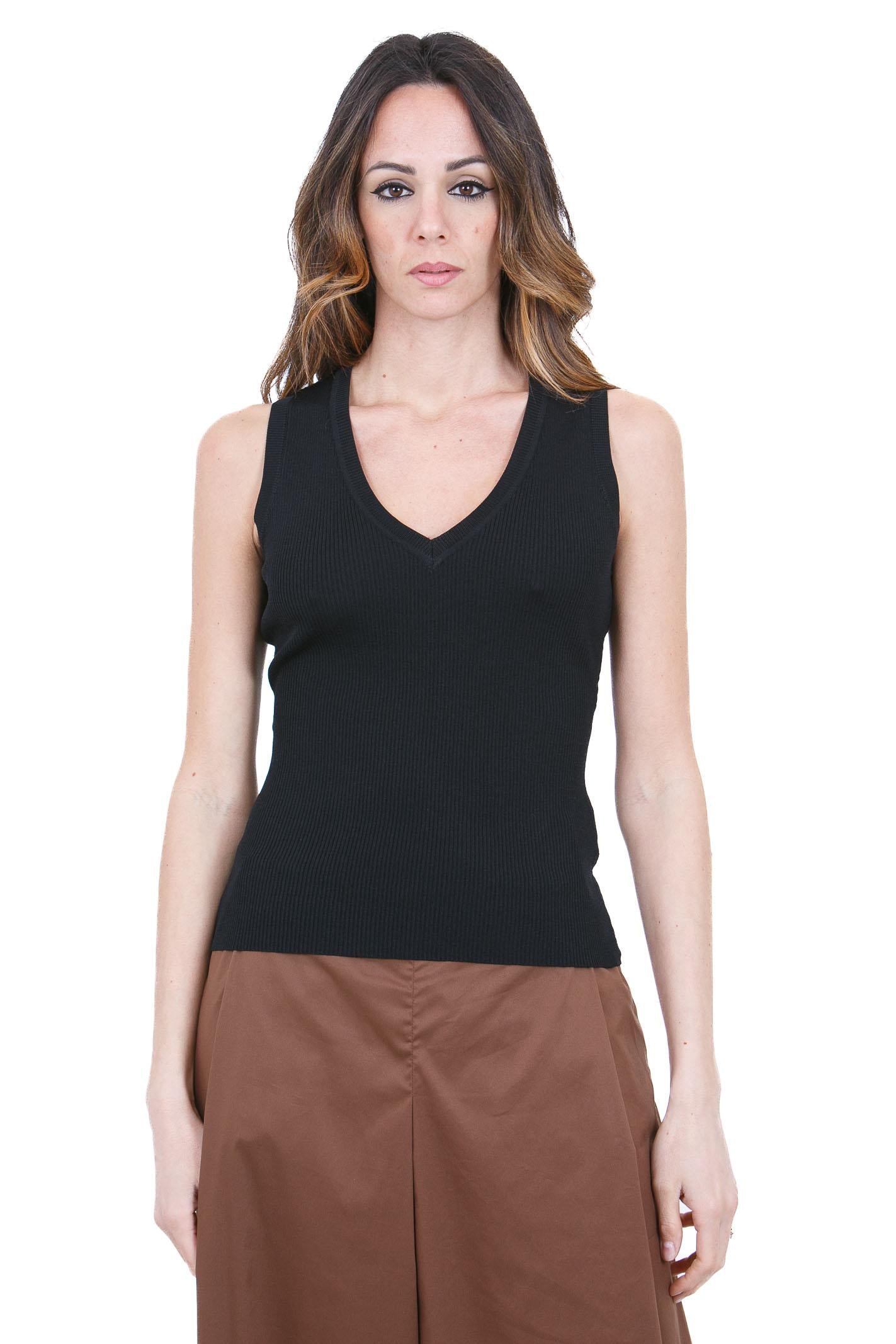 MANILA GRACE  Canotte Nero Y503VU MA001 