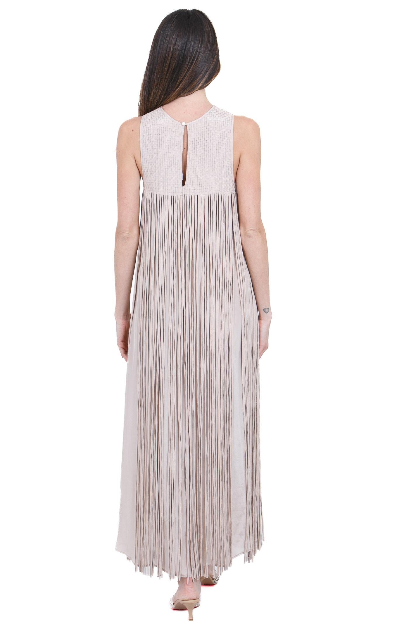 ALYSI Abito lungo wrinkle Abiti Cipria 216302-P6026 CP 
