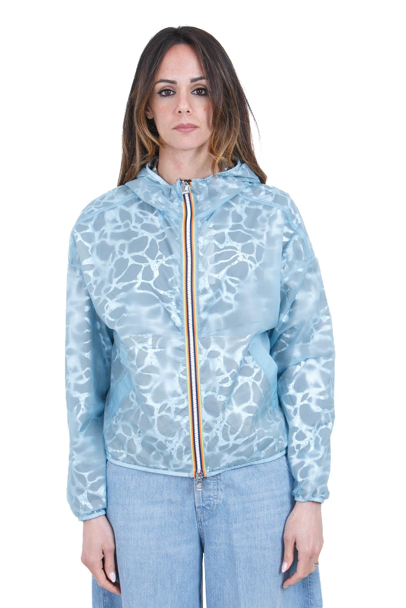 K-WAY Lauretta super light lami reversibile Giubbotti Beige/blu laminated LAURETTE-K7137JW C0R 