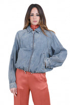 SEMICOUTURE Conchita giubbotto in denim Giubbotti Stone medio CONCHITA-Y6SY30 JNS02 