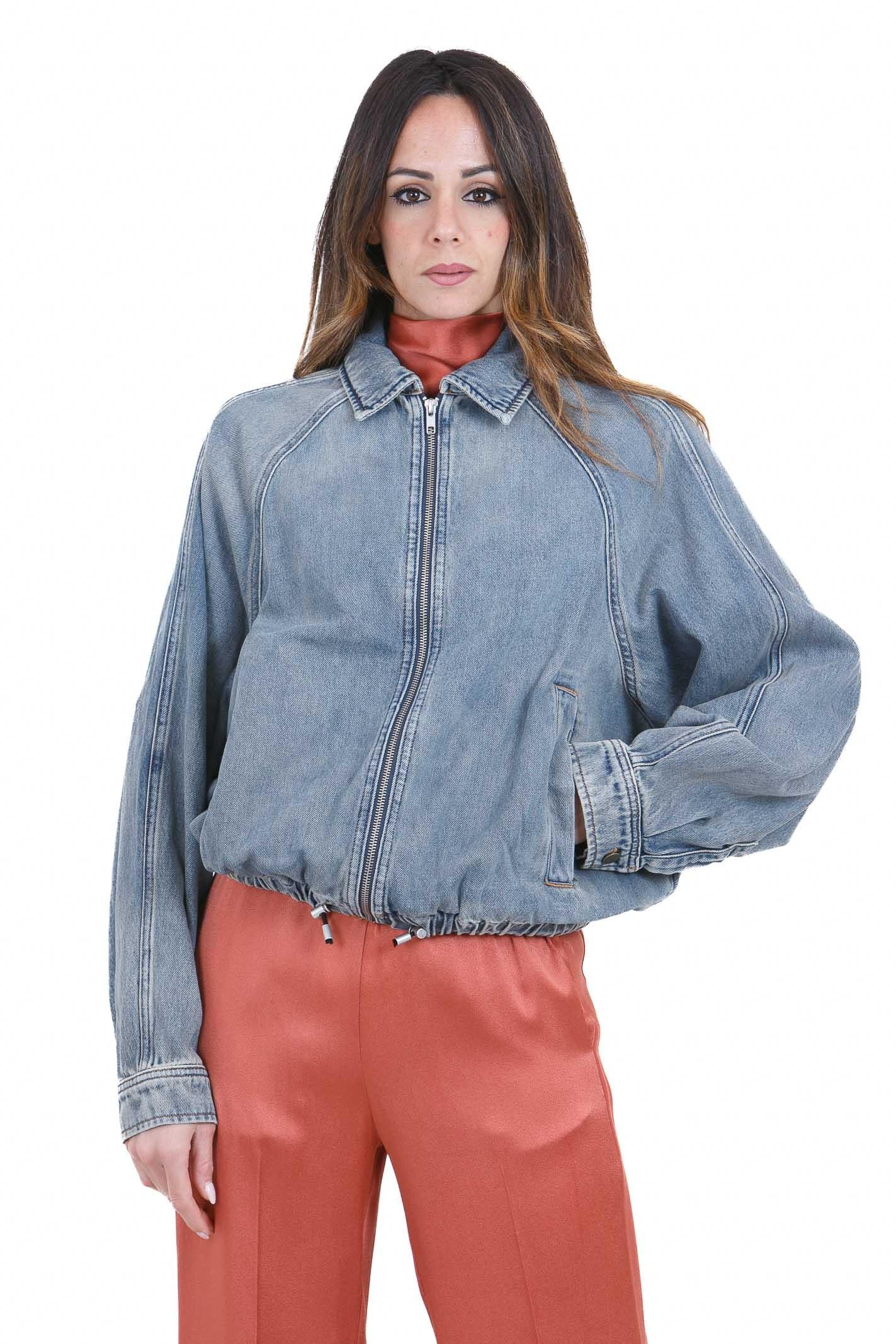 SEMICOUTURE Conchita giubbotto in denim Giubbotti Stone medio CONCHITA-Y6SY30 JNS02 