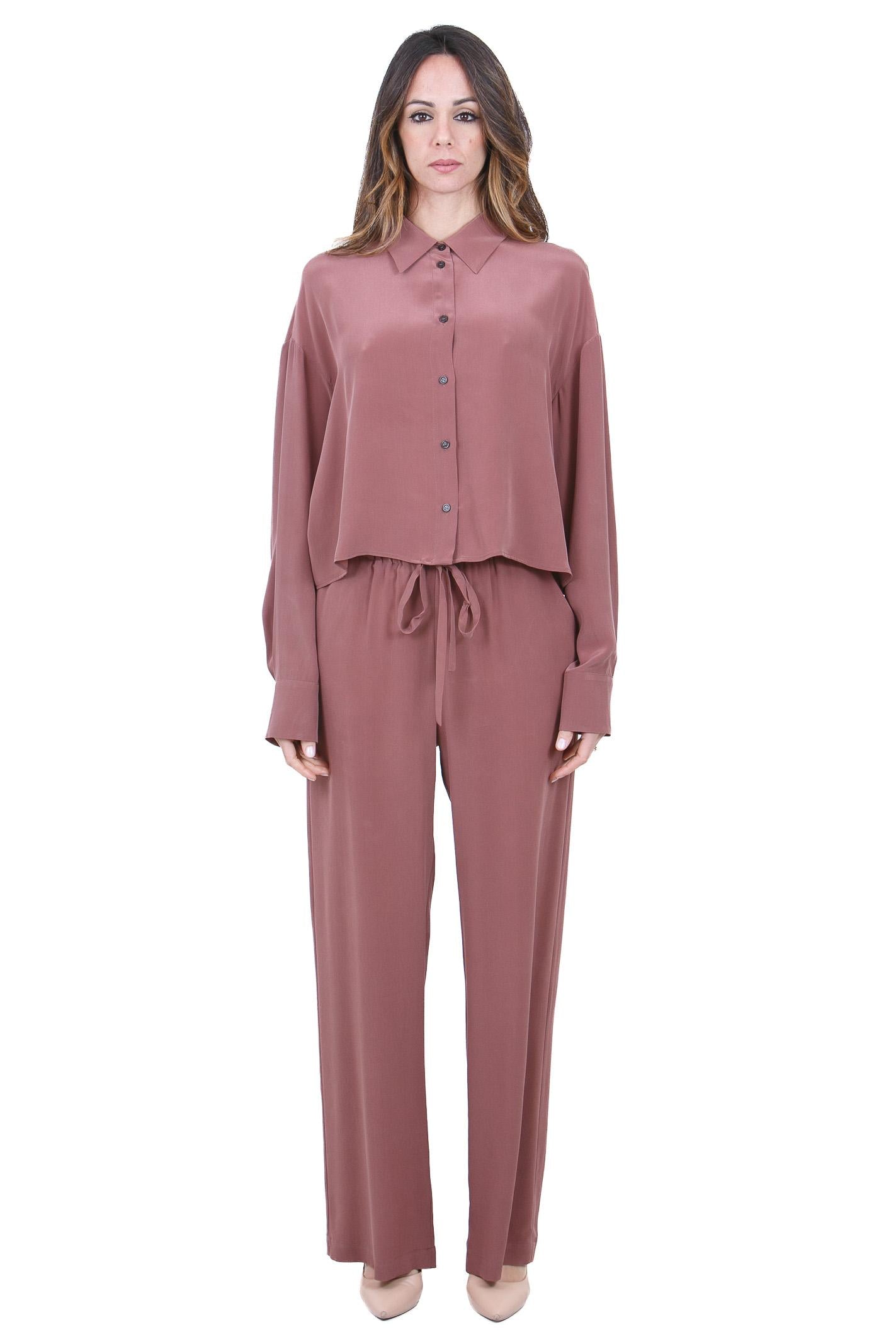 ALYSI Pantalone palazzo con coulisse Pantaloni Blush 116192-P6209 BLUSH 