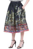 STELLA JEAN Gonna ampia fantasia Gonne Nero G578 H010 
