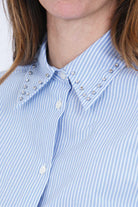 PINKO  Camicie Bianco/azzurro CHARITA-106277-A32R ZE5 