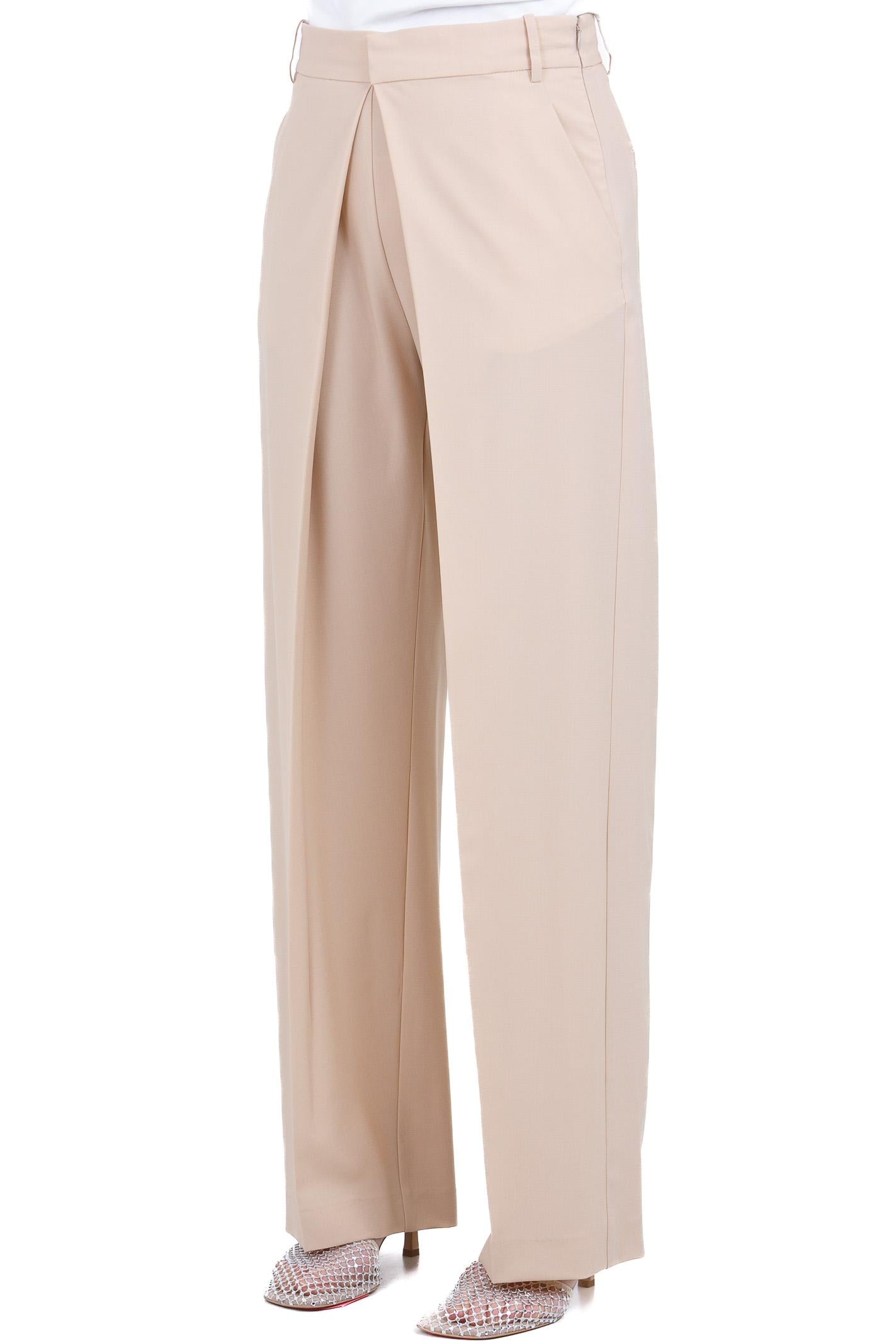 ALYSI Pantalone con piegone<BR/> Pantaloni Pelle 116108-P6016 PELLE 