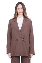 8PM Blazer Doppio Petto Oversize Blazer Cioccolato BERLINO-61K14 340 