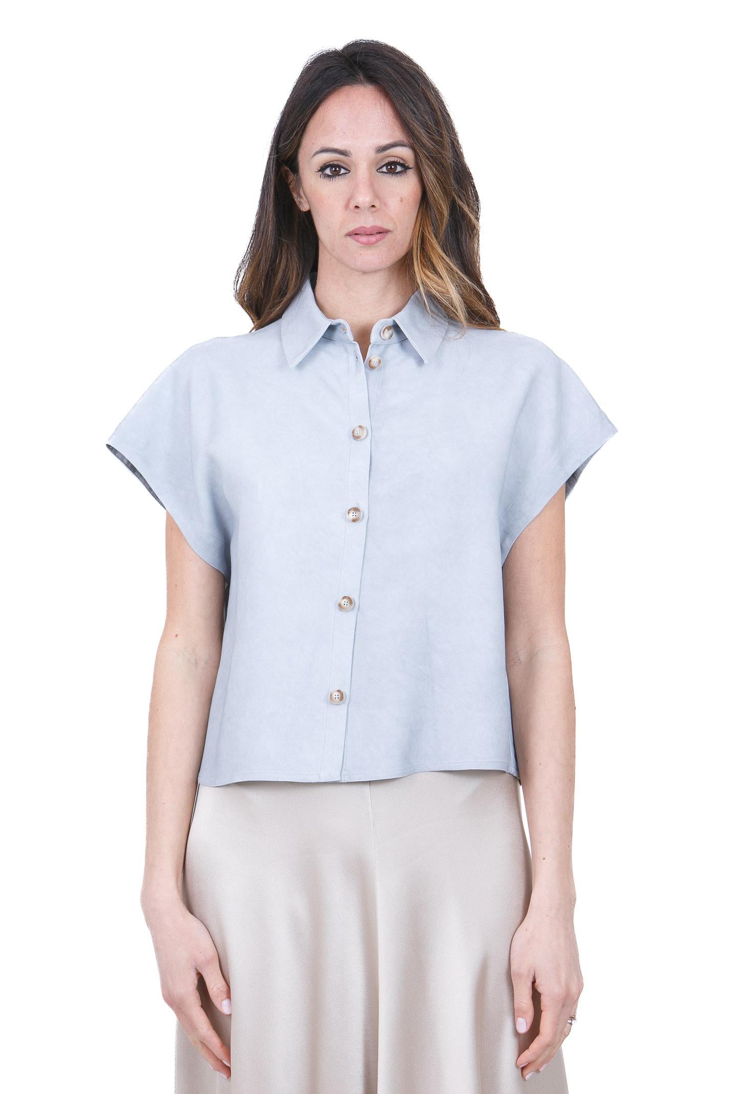 ALYSI Camicia azzurra con colletto classico Camicie Denim 116243-P6028 DM 