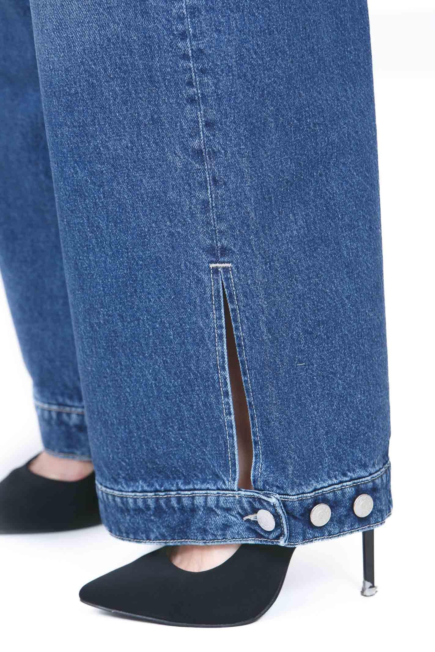 CYCLE Jeans Big Low loose fit con fondo regolabile Jeans Navy blue BIG-362P536 07 