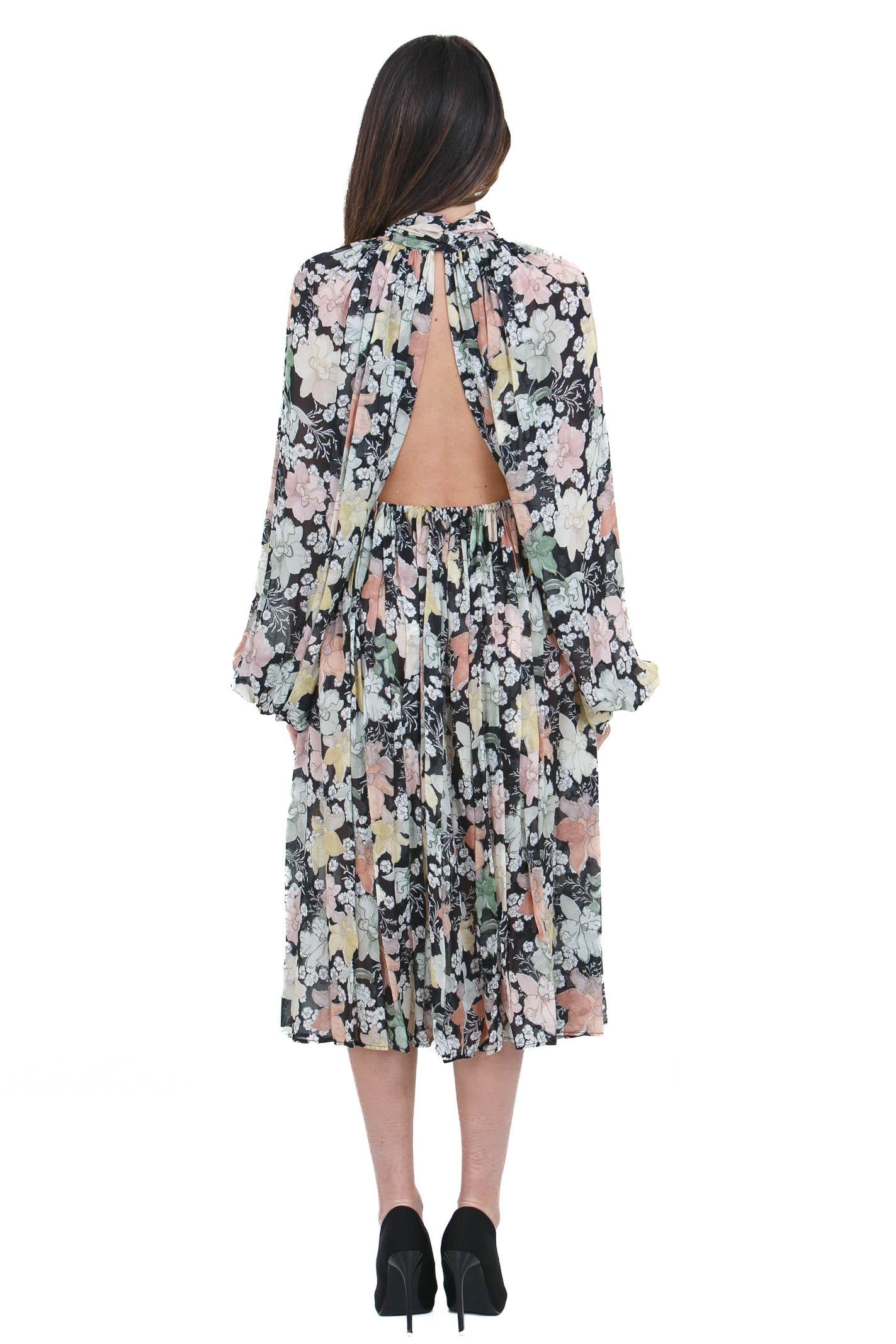 SEMICOUTURE Naiara abito stampa fiore<BR/> Abiti Nero mix NAIARA-Y6SS20 FLW59 