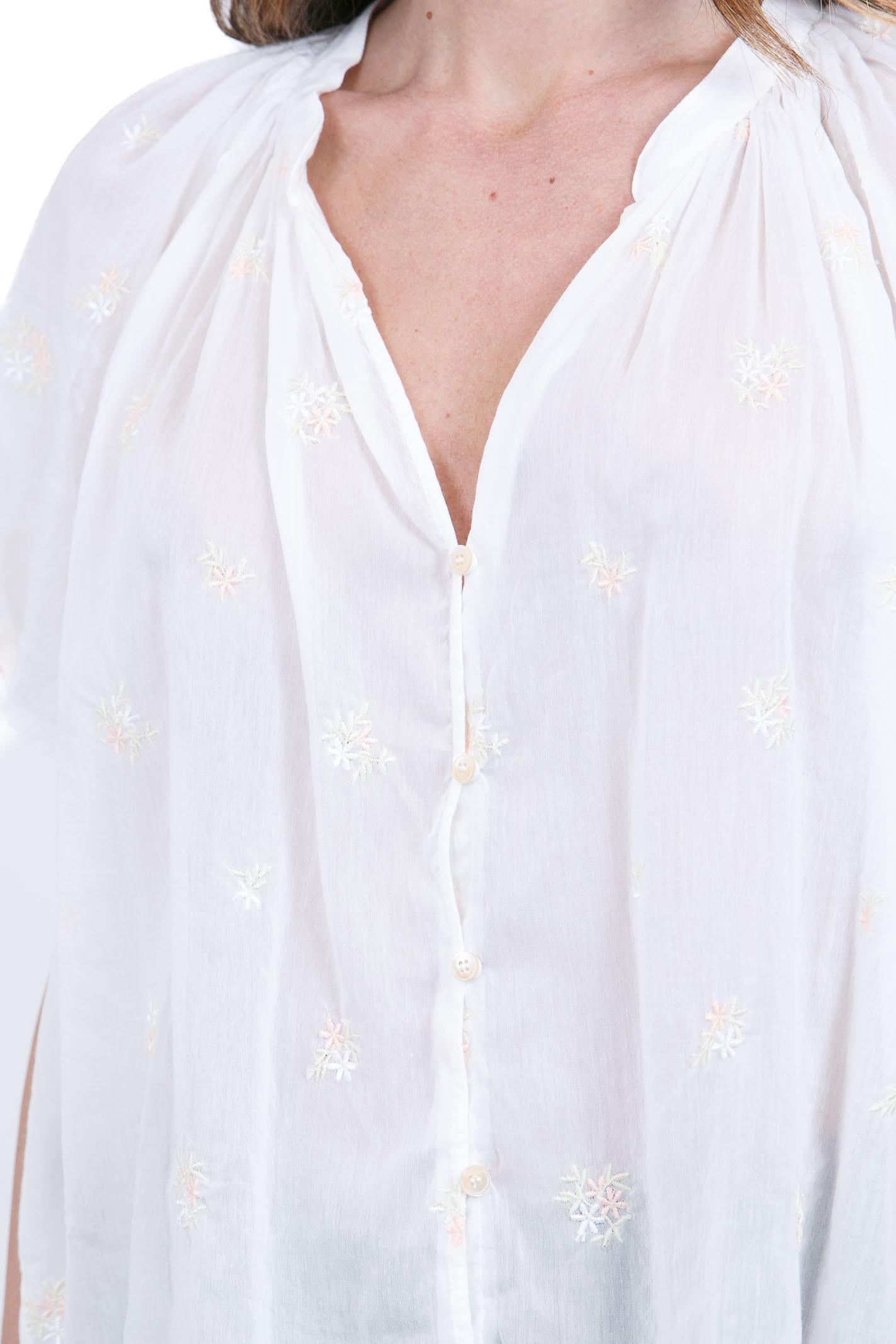 FORTE FORTE Camicia ricamo Bohemienne Camicie Ivory 14876MYSHIRT 022 