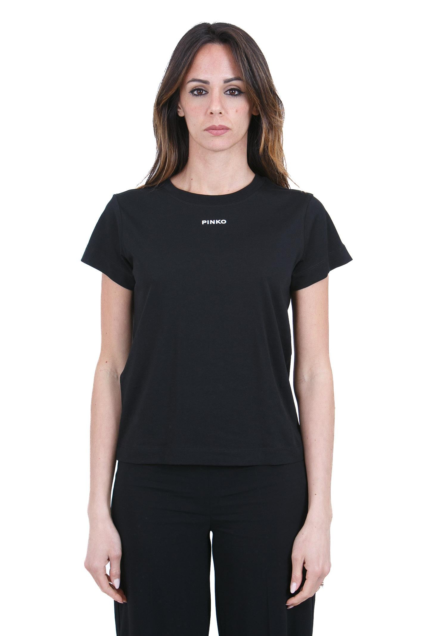 PINKO  T- Shirt Nero limousine BASICO-100373-A34F Z99 
