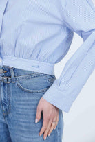 PINKO  Camicie Bianco/azzurro CHARITA-106277-A32R ZE5 