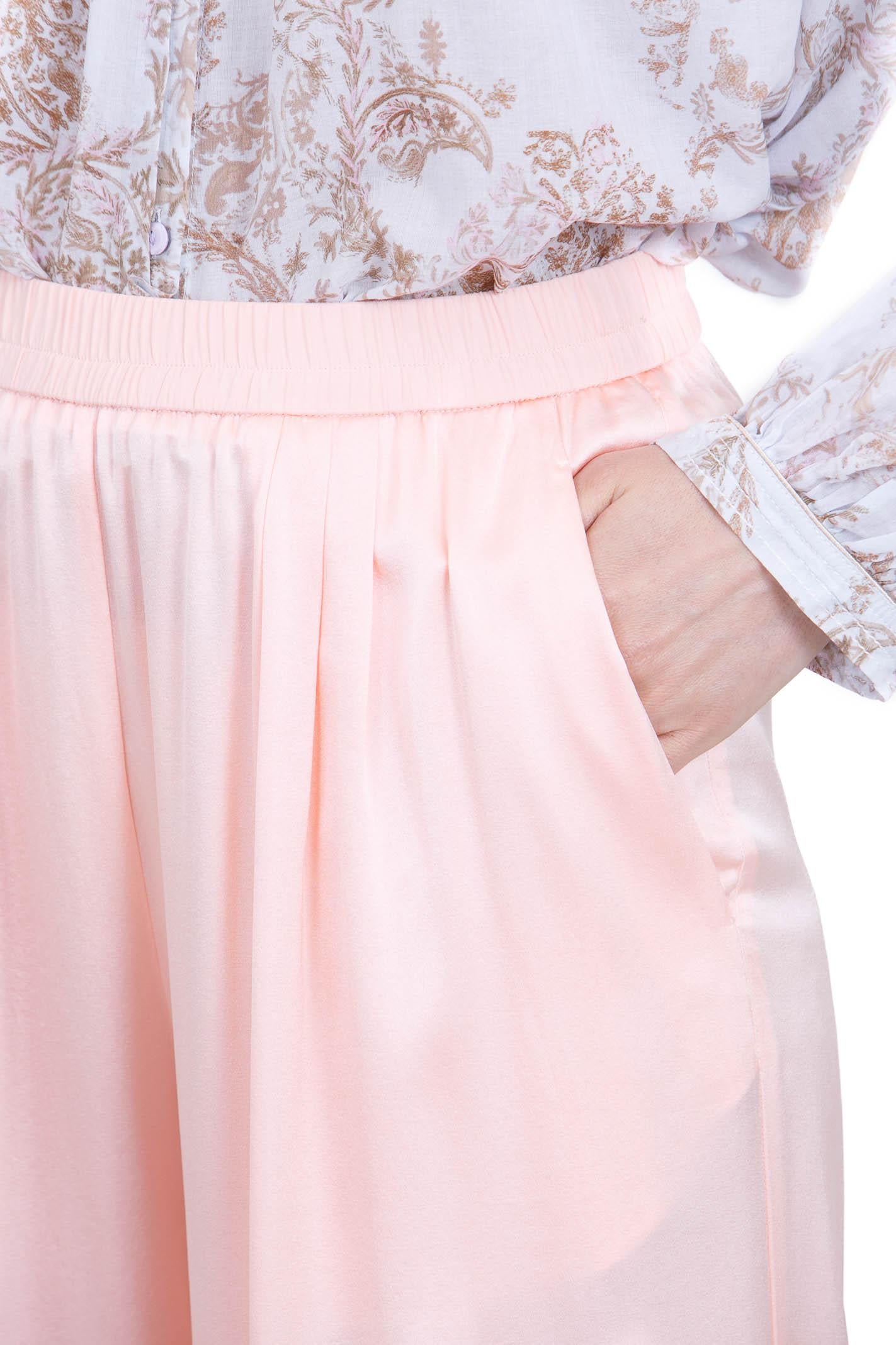 FORTE FORTE Pantalone in raso di seta con elastico Pantaloni Alba 14582MYPANTS 1501 