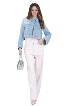 DONDUP Giubbotto in denim cropped Giubbotti Blu DJ753DS0107DMB2 800 
