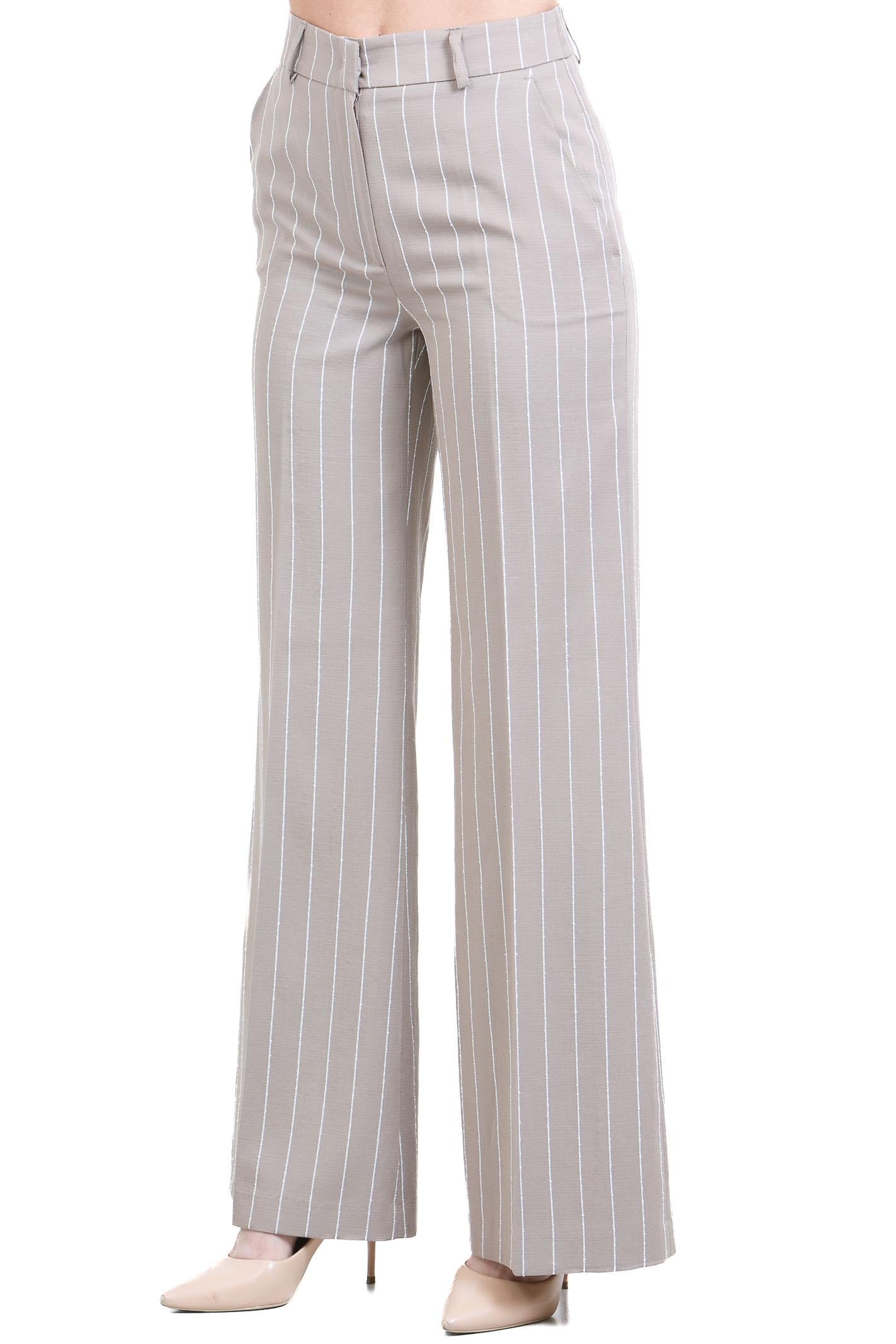 HOPE SKY  Pantaloni Tortora STERLING/GS-593/GS 358/13 