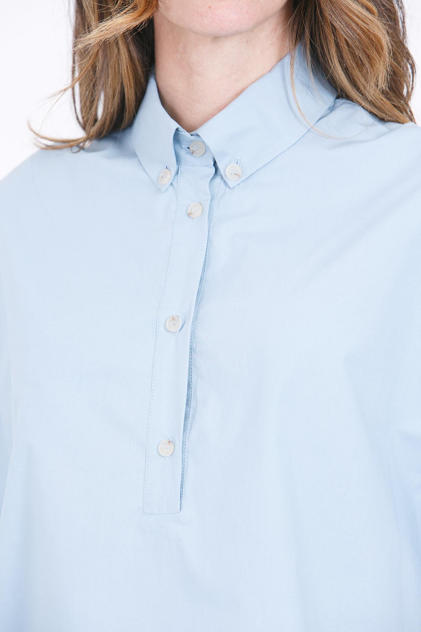 ALYSI Camicia boxy con colletto classico a polo Camicie Cielo 116221-P6015 CIE 