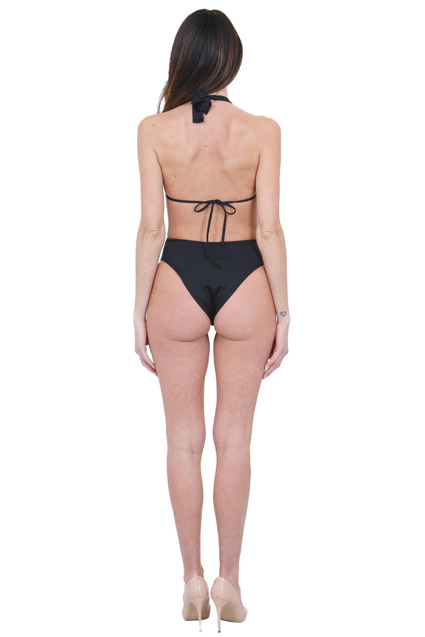 MANILA GRACE  Costumi Nero R721PR MA001 