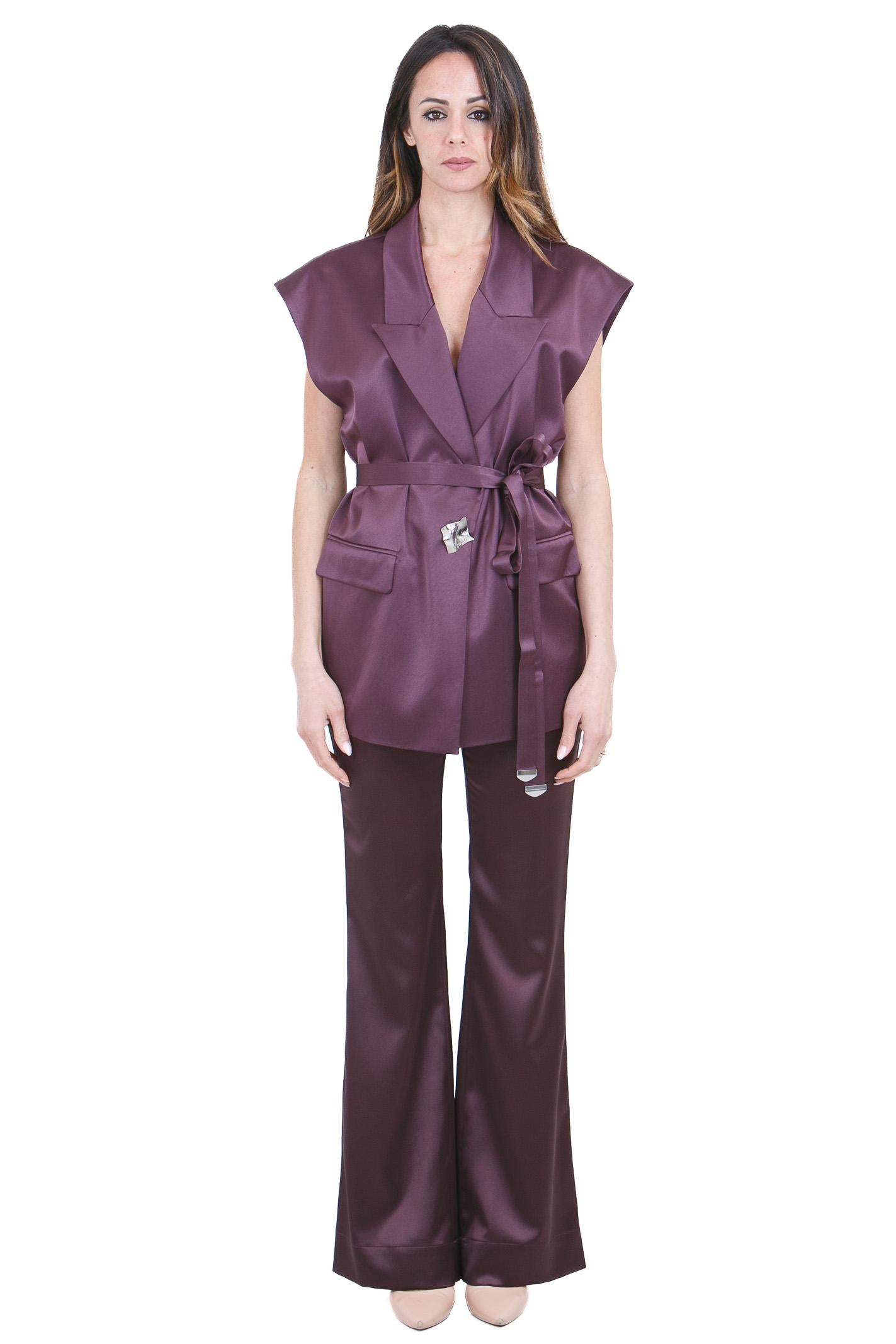 PINKO  Pantaloni Bordeaux vino PINOLO-106434-A361 R57 