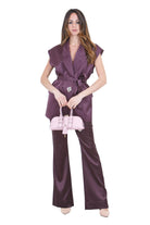 PINKO  Pantaloni Bordeaux vino PINOLO-106434-A361 R57 