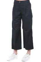 8PM Pantaloni Neri Culotte a Gamba Larga Pantaloni Nero AMBURGO-61P38 009 