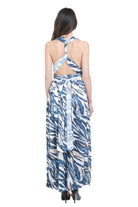 SIMONA D. Abito Lawa con stola<BR/> Abiti Blu LAWA/STOLA BLU 