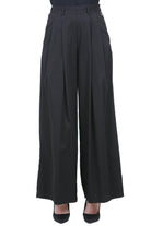 POMANDERE Pantalone palazzo con pinces Pantaloni Nero 261-7204-21618 999 