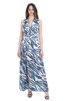 SIMONA D. Abito Lawa con stola<BR/> Abiti Blu LAWA/STOLA BLU 