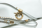 PINKO Pochette a tracolla media Love Bag Click Soft Horizontal in pelle Borse Bianconembo/gold 106022-A0QO-CLICK SOFT Z15Q 