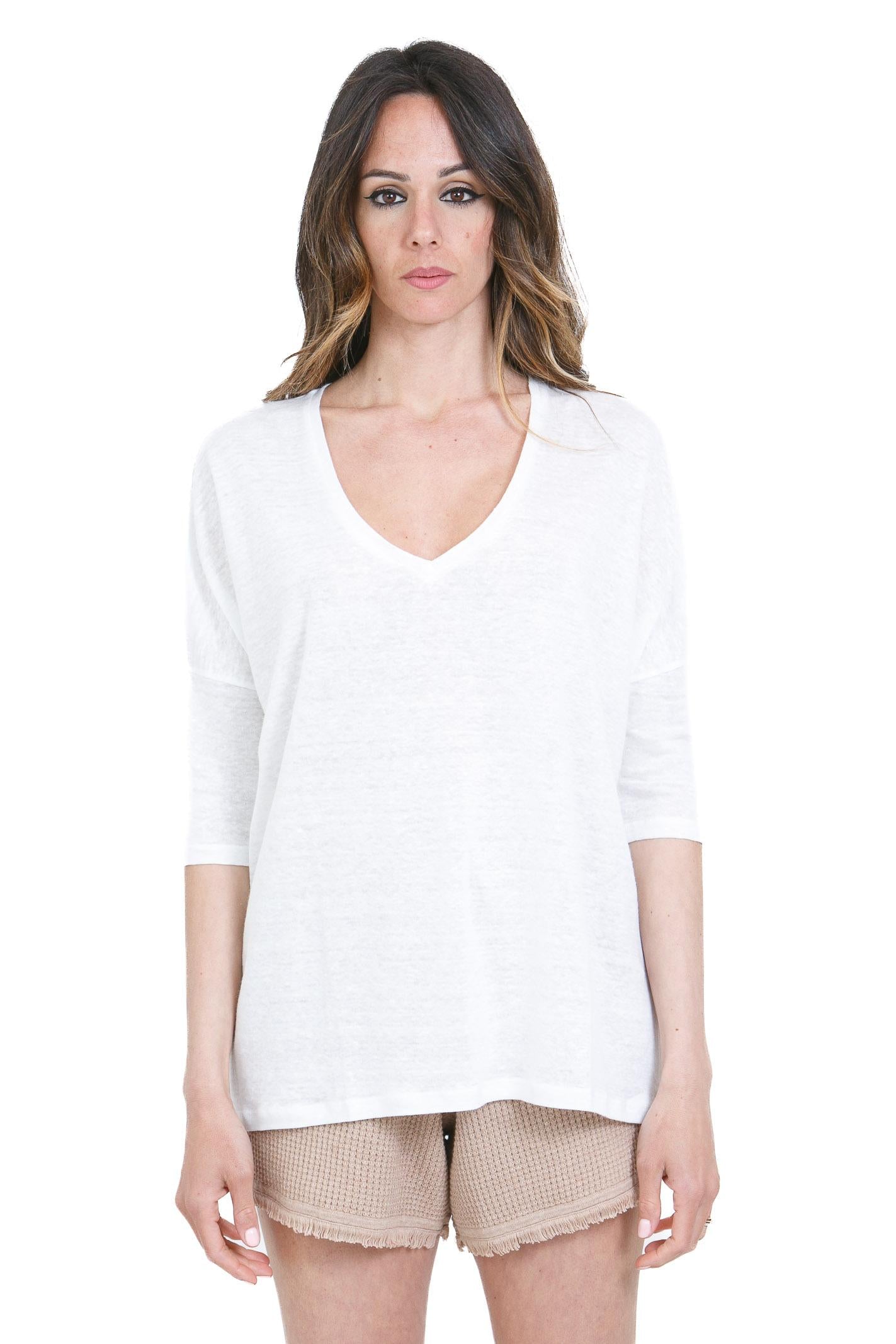 NOT SHY  T- Shirt Blanc EMILIE-NF8A000LIP000 BLANC 